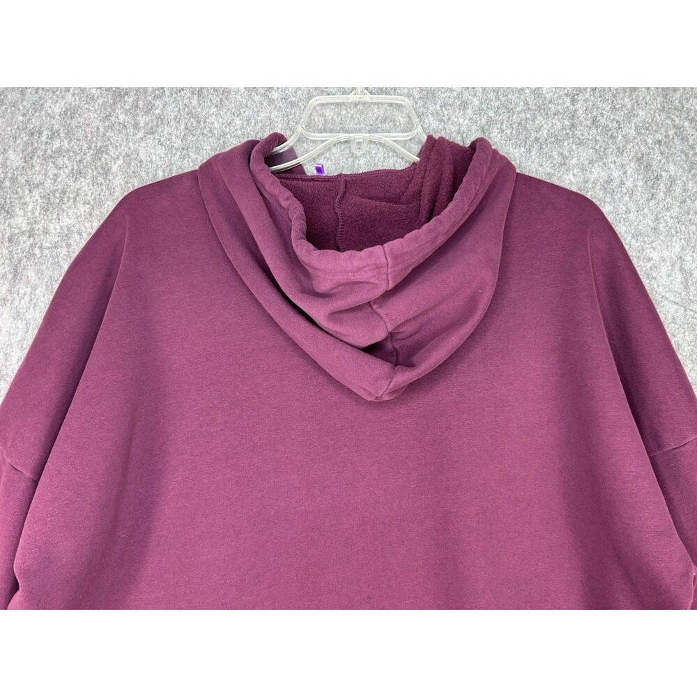 Yitty Oversized Burgundy Red Hoodie Sweatshirt XS - Picture 5 of 10